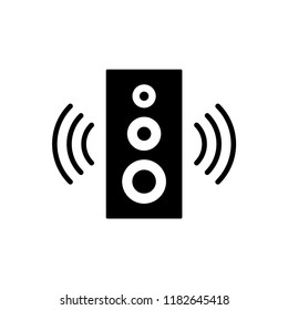 Speaker, Music System, Audio Box, Sound System icon. simple illustration. Design template vector.
