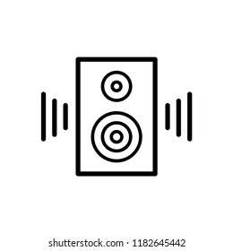 Speaker, Music System, Audio Box, Sound System icon. simple illustration. Design template vector.