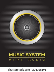 speaker music system, hi-fi audio