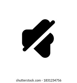 speaker mute icon symbol vector on white background