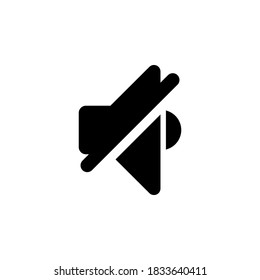 speaker mute icon symbol vector on white background