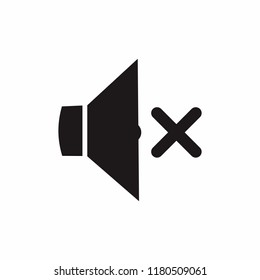 Speaker Mute icon symbols vector