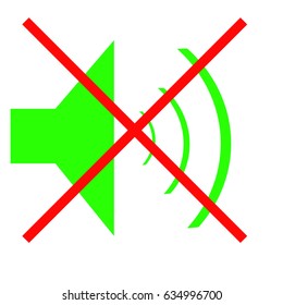 speaker mute icon ui vector eps jpg picture flat app