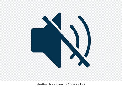 vetor de ícone de mudo do alto-falante. Som do vetor de ícones. Vetor de ícone de alto-falante. Volume de som sem som. Ilustração vetorial. 