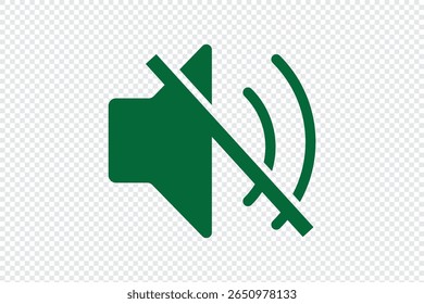 vetor de ícone de mudo do alto-falante. Som do vetor de ícones. Vetor de ícone de alto-falante. Volume de som sem som. Ilustração vetorial. 