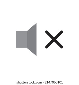 Lautsprechermute Symbol für Website, CV, Präsentation