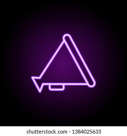 speaker neon icon. Elements of media, press set. Simple icon for websites, web design, mobile app, info graphics