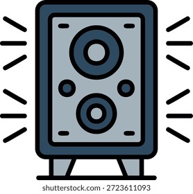 Altavoz Nuevo Vector de diseño de iconos creativos