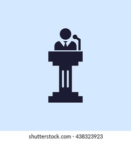 speaker on tribune icon