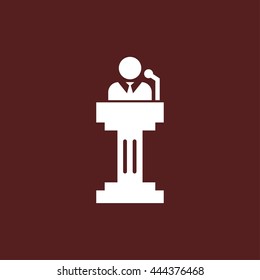 speaker on tribune icon
