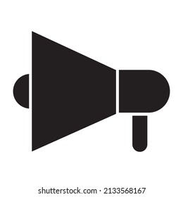 Speaker on white background. Alert message. Marketing announcement. Vector illustration. stock image.