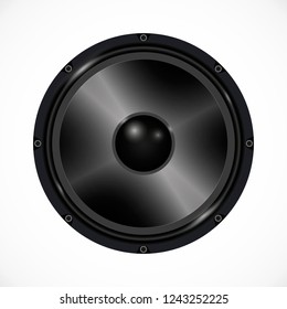 Speaker on white background. Audio equipment illustration
