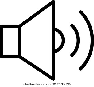 Speaker Outline Vector Icon Design
