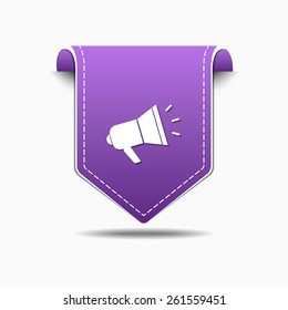 Speaker Phone Purple Vector Icon Design