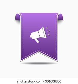 Speaker Phone Violet Vector Icon Design