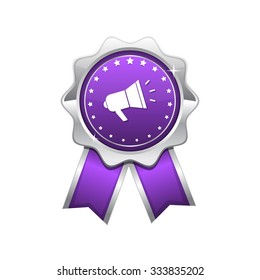 Speaker Phone Violet Vector Icon Design