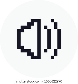 Speaker Pixel Icon, 8 bit volume icon vector design. Great for mobile app, web design, banner, game, etc