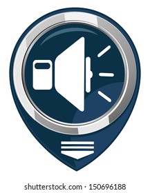 Speaker pointer, volume icon 