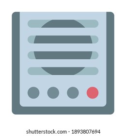 speaker portable using soft color and flat style