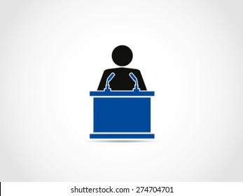 Speaker Presentation Instruction Speech Podium
