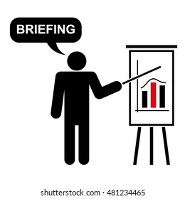 Speaker Presentation Speech Stick Figure Pictogram Icon