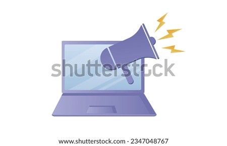 speaker promotion icon or logo isolated sign symbol.on white background.Vector Design Illustration.