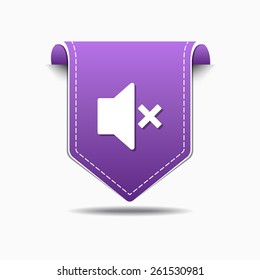Speaker Purple Vector Icon Design