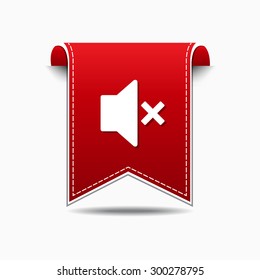 Speaker Red Vector Icon Design