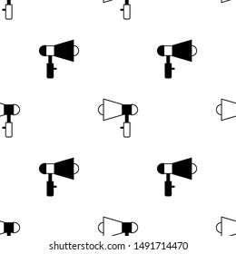 Speaker seamless pattern. White and black background. Abstract geometric shape texture. Design template for wallpaper,wrapping, textile. Vector Illustration