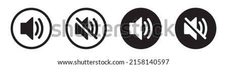 Speaker Set Icon. Sound Icon, Vector Illustration Stockfoto © 