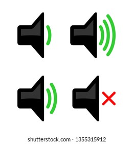 speaker set icon symbol vector