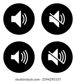 Speaker Set Icon. Speaker Set Vector Icon in line style design. Speaker Set Symbol. Vector illustration.