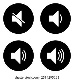 Speaker Set Icon. Speaker Set Vector Icon in line style design. Speaker Set Symbol. Vector illustration.