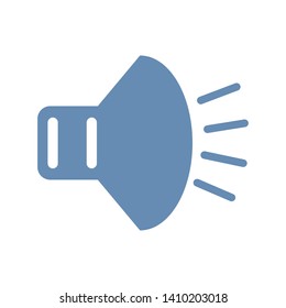 speaker sign icon cartoon vector illustration graphic design