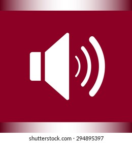 Speaker sign icon, vector illustration. Flat design style 