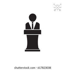 Speaker silhouette icon