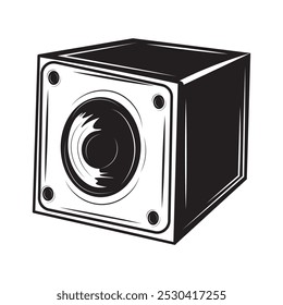 Speaker Silhouette Illustration - 08