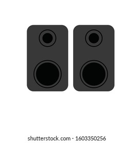 speaker simple clip art vector illustration
