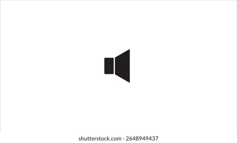 Speaker simple flat icon ,speaker icon volume symbol  template, speaker medium volume vector flat icon simple.