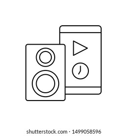 Speaker smartphone wifi icon. Element of Internet in life icon