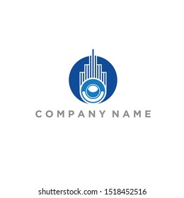 Speaker Sound Building Vector Logo 02