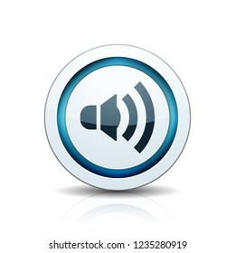 Speaker sound button illustration