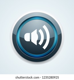 Speaker sound button illustration