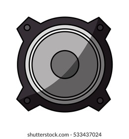speaker sound device isolated icon