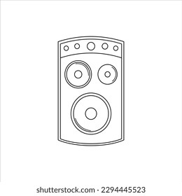 Speaker Sound Doodle Art Vector