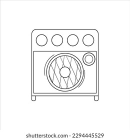 Speaker Sound Doodle Art Vector