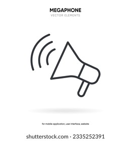Icono de altavoz y sonido. Icono de voz del equipo. Megáfono e icono de la música. Pictograma de sonido. Nota musical. Señal de audio. UI UX. Botón Sonido. Sistema de audio, ruido con interfaz de usuario suave, botón pulsador.