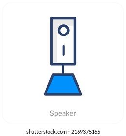 Speaker And Sound Icon Concept