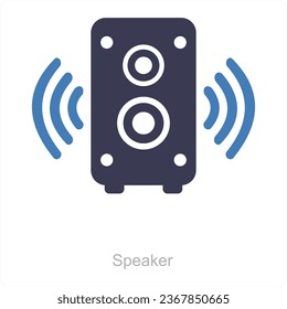 Concepto de icono de altavoz y sonido