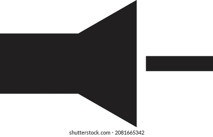 The Speaker sound icon Decrease